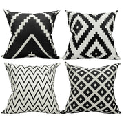 Linen Cotton Cushion Covers 45 x 45 cm - 4 Pack