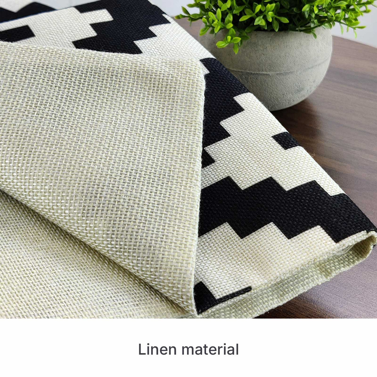 Linen Cotton Cushion Covers 45 x 45 cm - 4 Pack