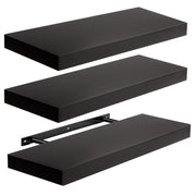 Black Floating Shelves – 3 Pack
