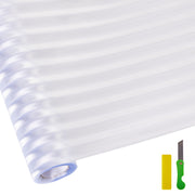 Reeded Glass Static Cling Privacy Window Film - 50 cm × 5 m
