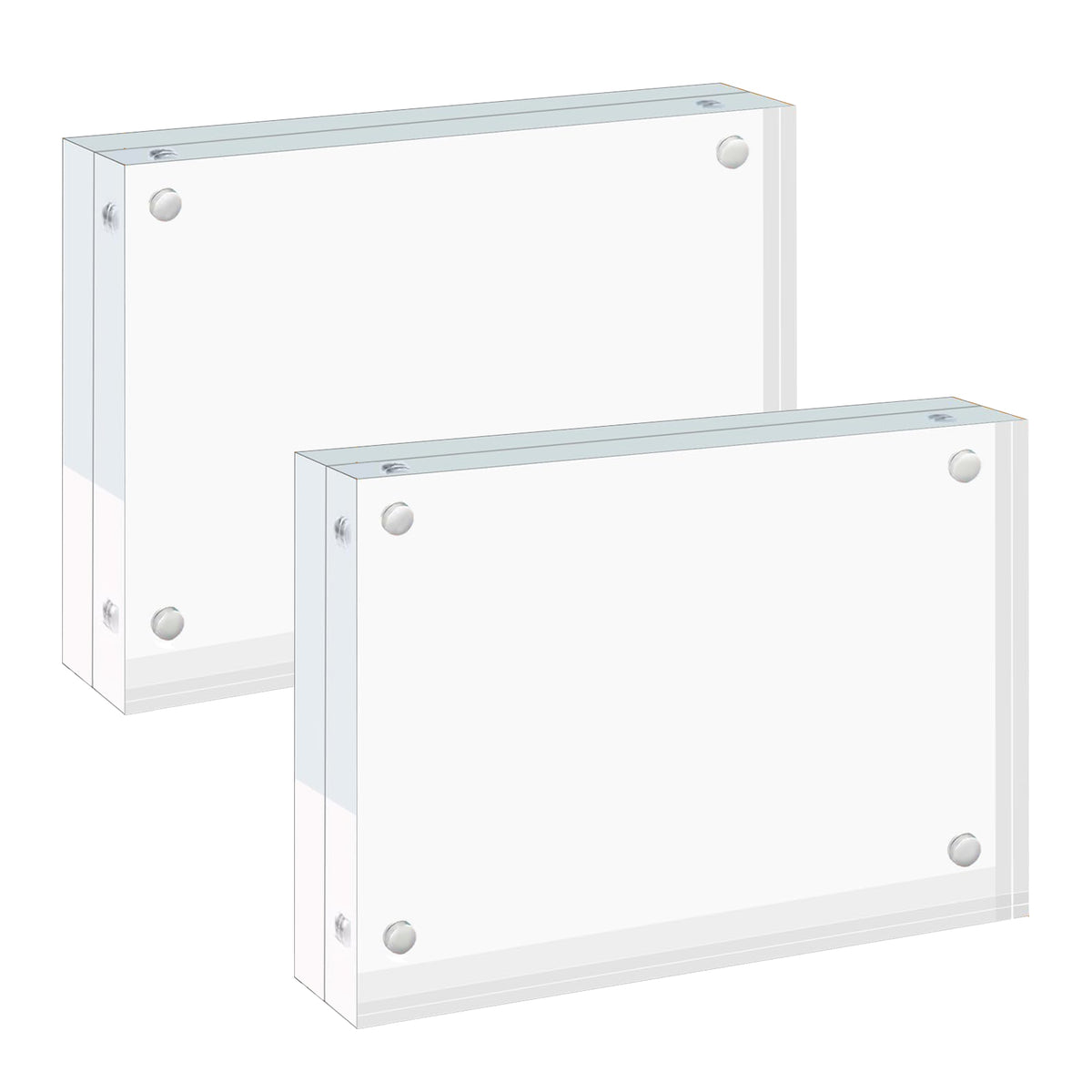 Magnetic Acrylic Photo Frame 13 x 18 cm - 2 Pack