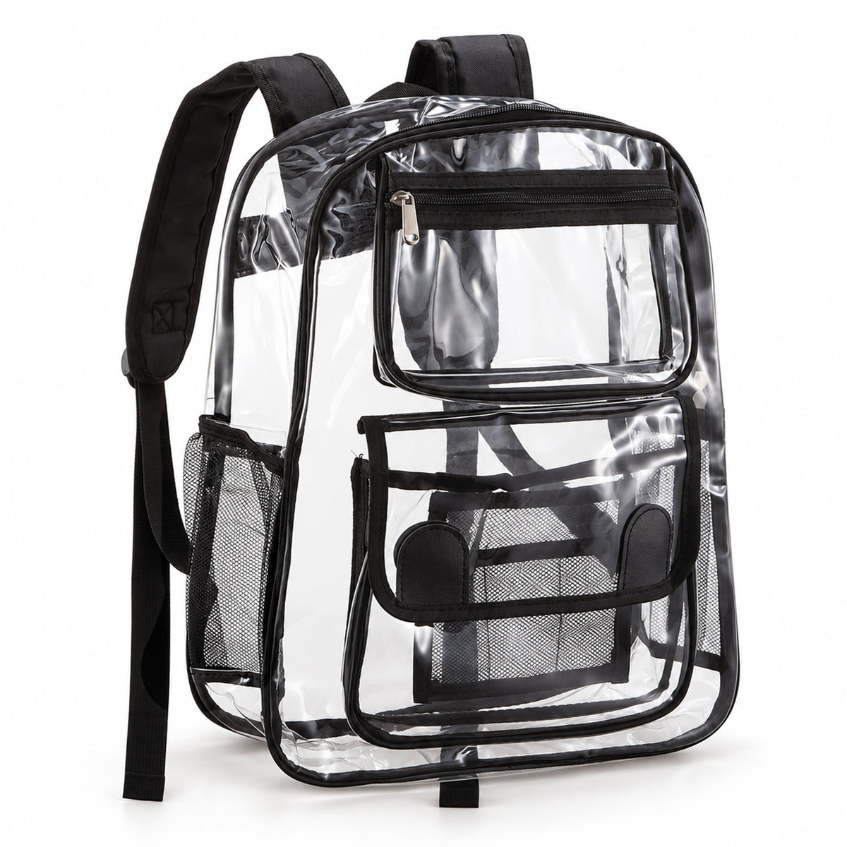 Clear PVC Backpack - Waterproof Transparent Travel Bag