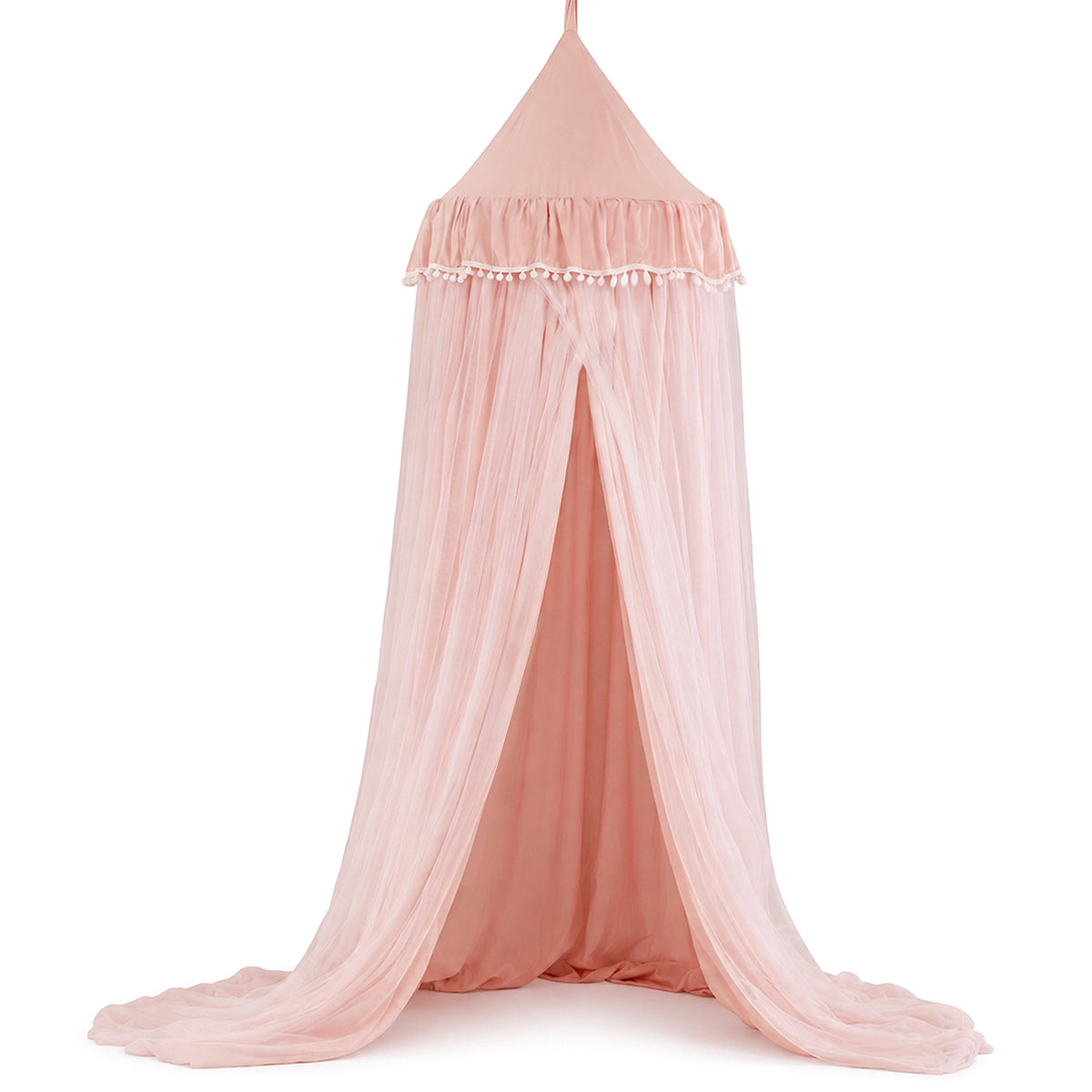 Pink Kids Double-Layer Bed Canopy Mosquito Net