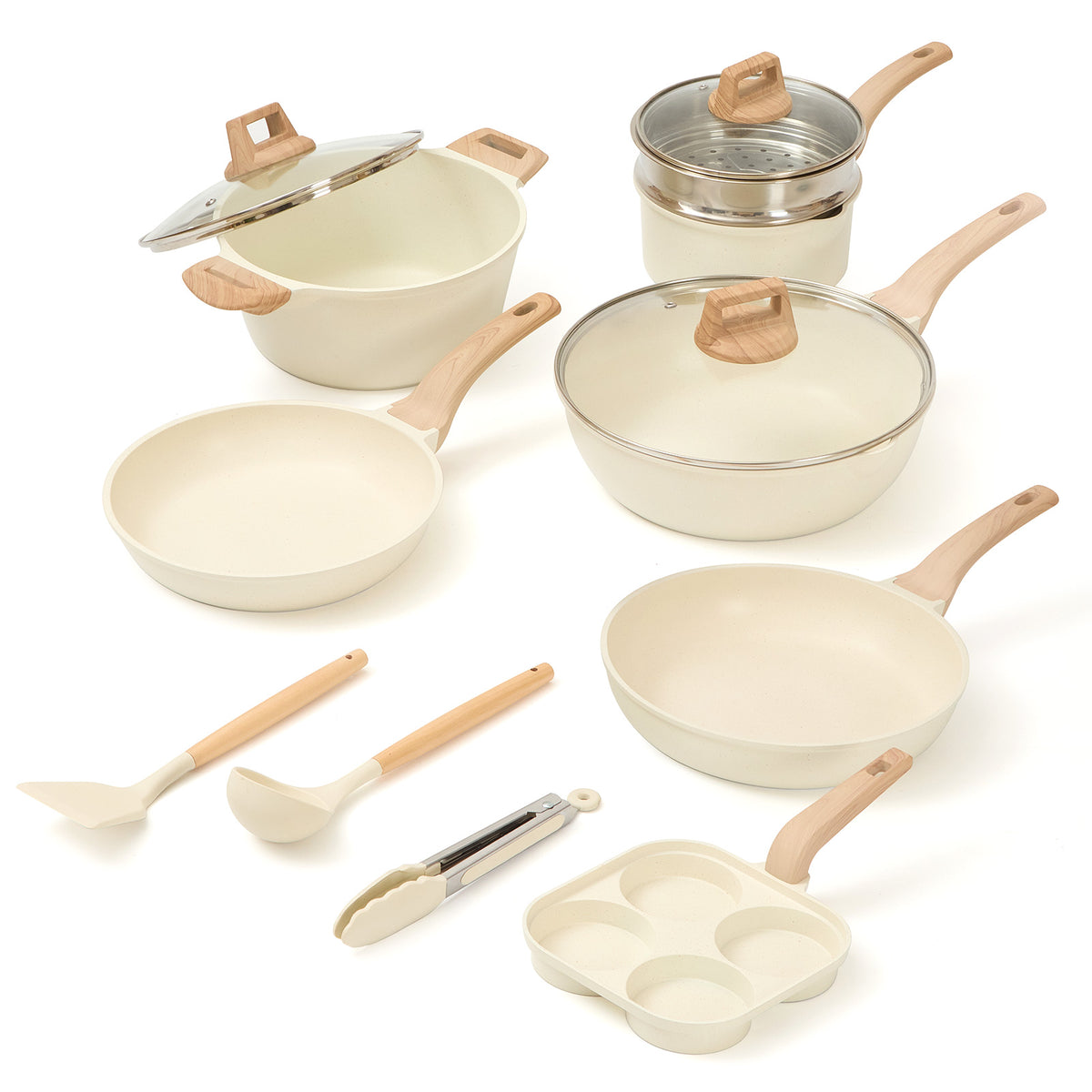 13-Piece Aluminium Non-Stick Cookware Set