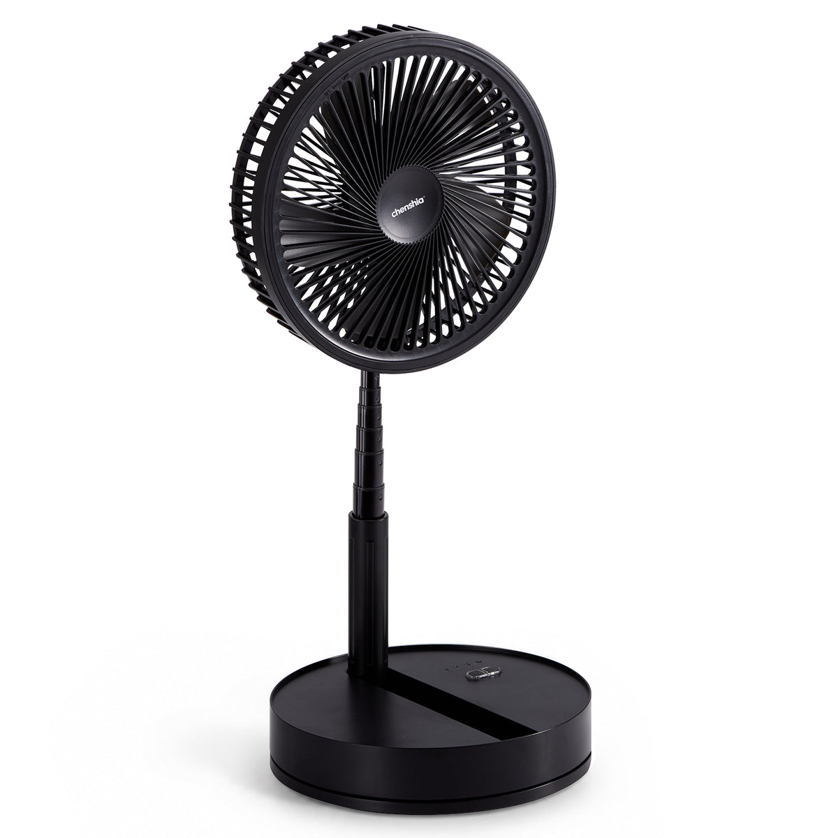 Black Rechargeable Fan with Remote Control