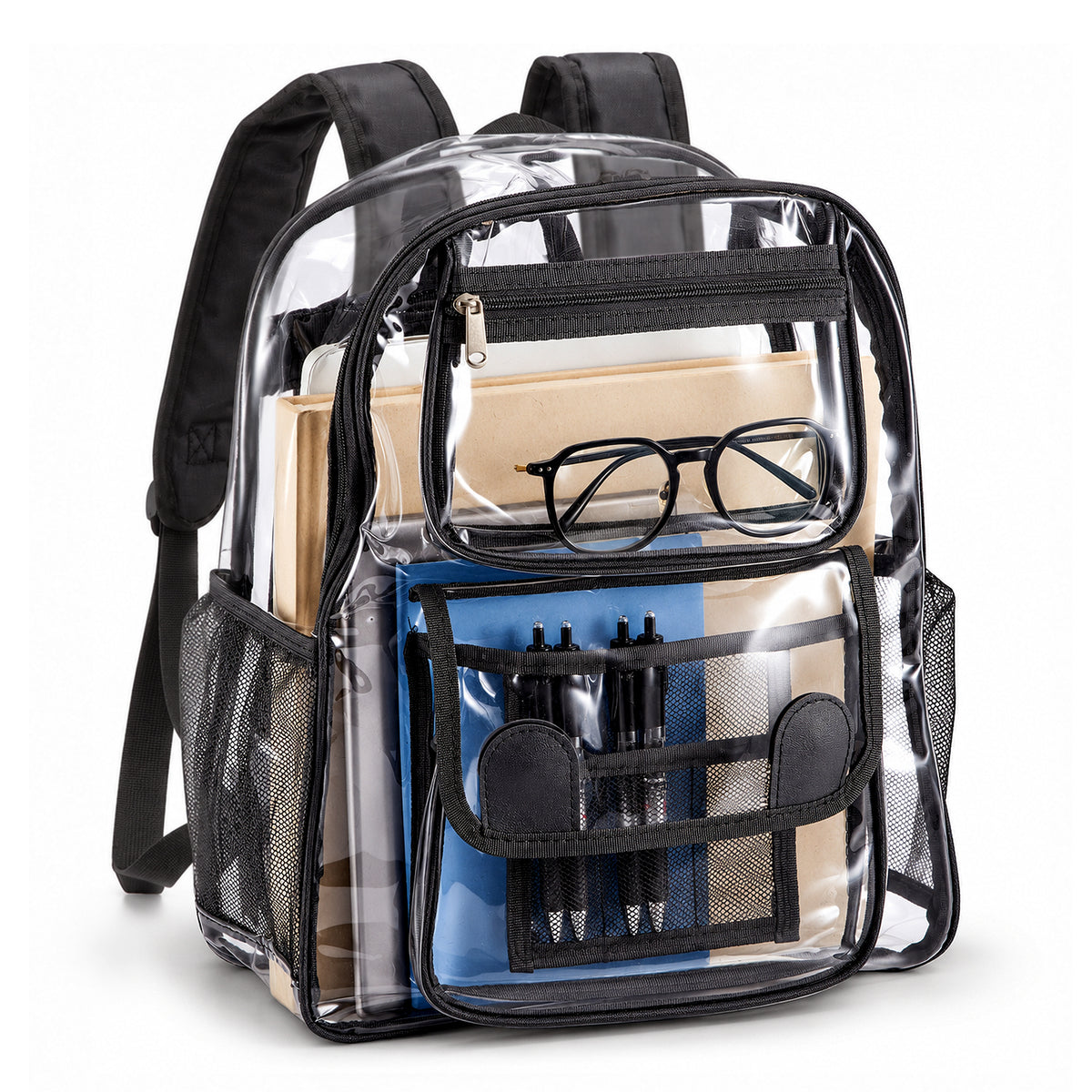 Clear PVC Backpack - Waterproof Transparent Travel Bag