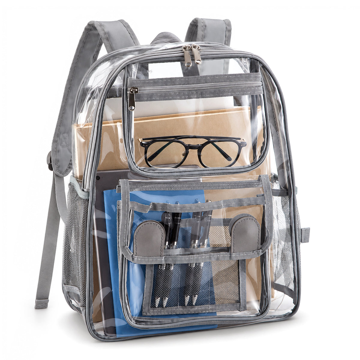 Clear PVC Backpack - Waterproof Transparent Travel Bag