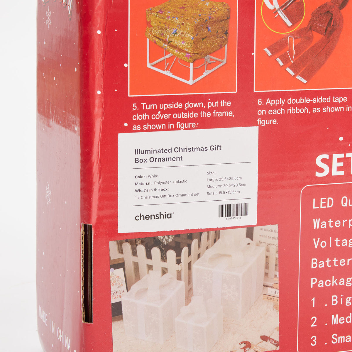 Light-Up Christmas Gift Boxes – Set of 3