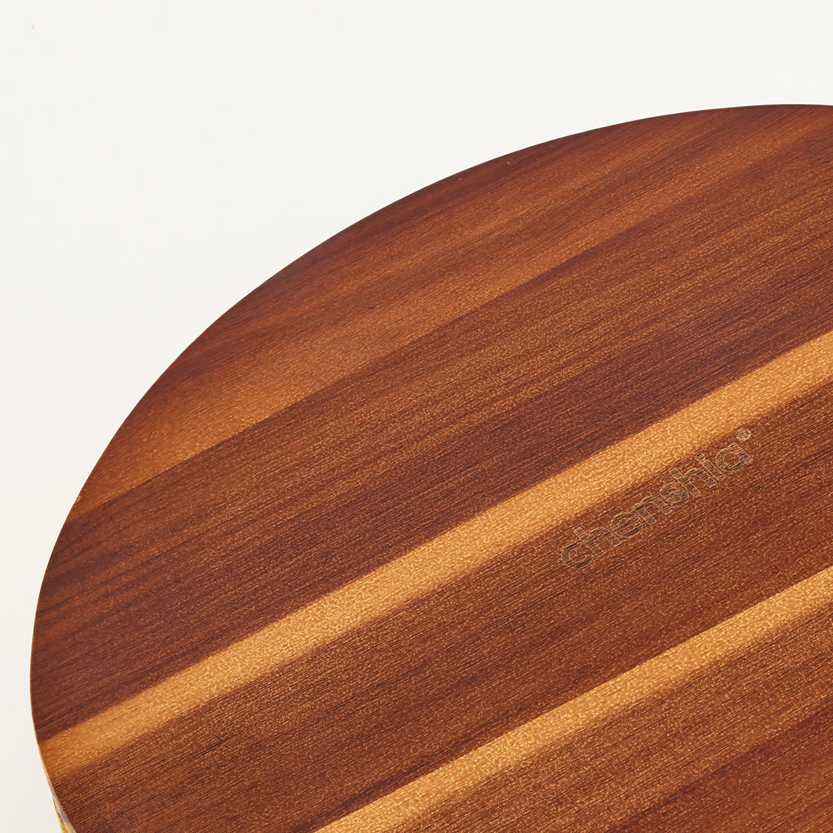 Oval Acacia Wood Serving Tray with Handles