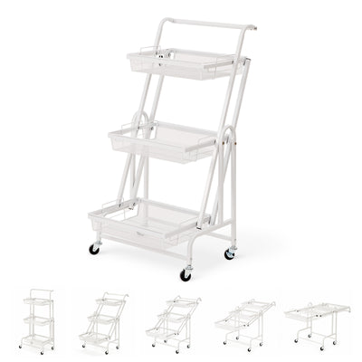 3-Tier Adjustable Storage Trolley