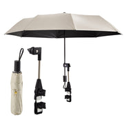 Foldable Sun Shade Umbrella with Adjustable Clamp