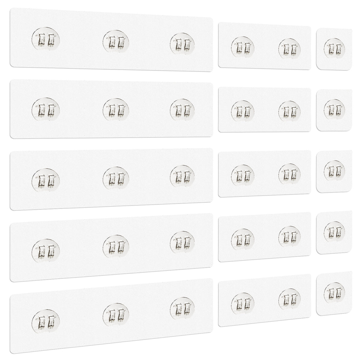 Self-Adhesive Pads for Wall Storage Racks - 15-Piece