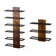 Wall-Mounted Wine Rack Combo