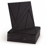 Black Self-Adhesive Acoustic Felt Panels | 12-Pack | 30 × 30 cm