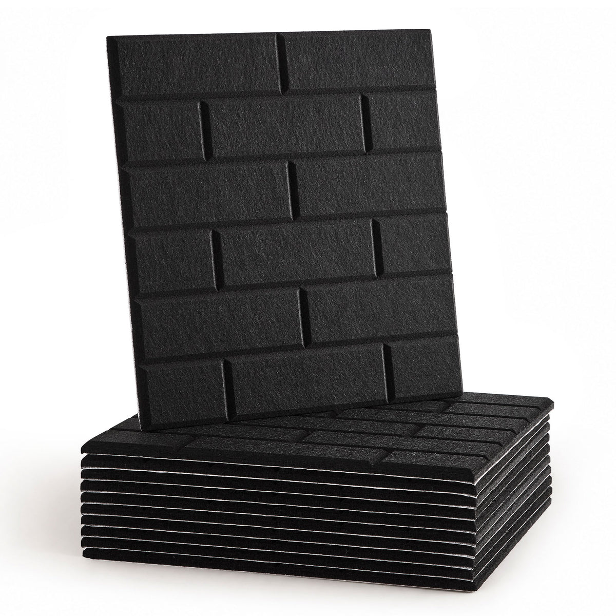 Self-Adhesive Acoustic Felt Panels | 12-Pack | 30 × 30 cm