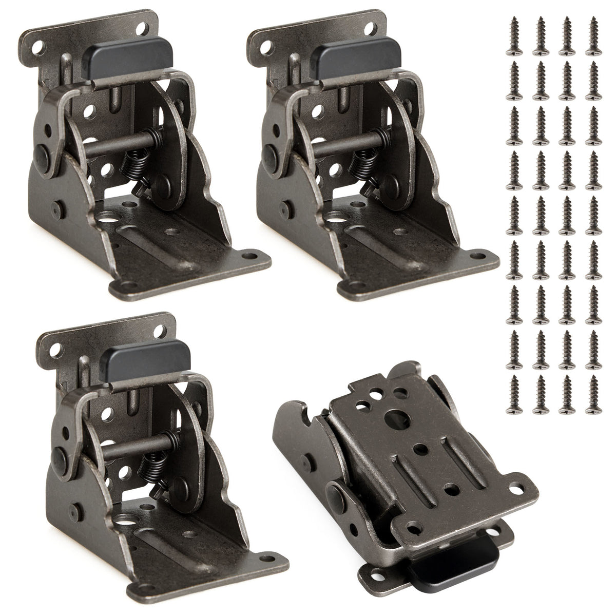 Self-Locking Folding Hinges – 4 Pack