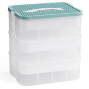 3-Tier Building Block Storage Box with Baseplate Lid
