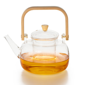 1 L Borosilicate Glass Teapot with Glass Filter