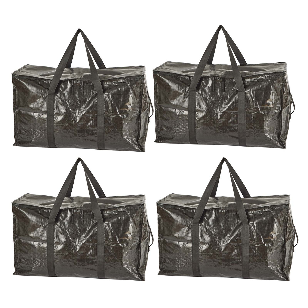 Black Heavy-Duty Reusable Moving Bags - 4 Pack