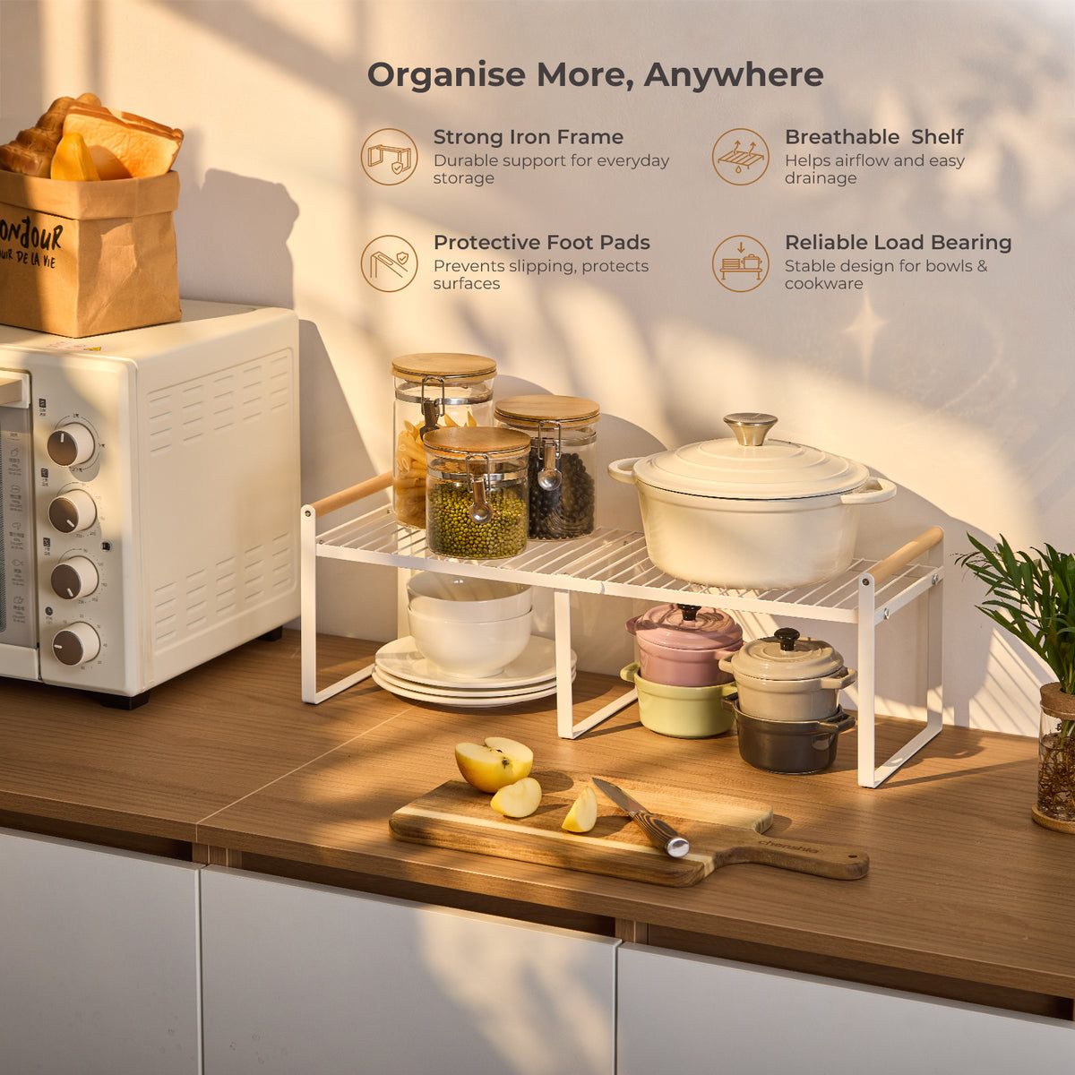 Expandable Kitchen Cabinet Shelf
