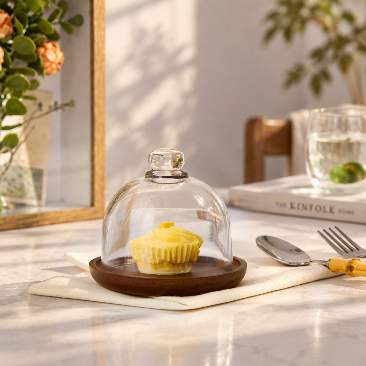 Mini Dessert Stand with Glass Dome