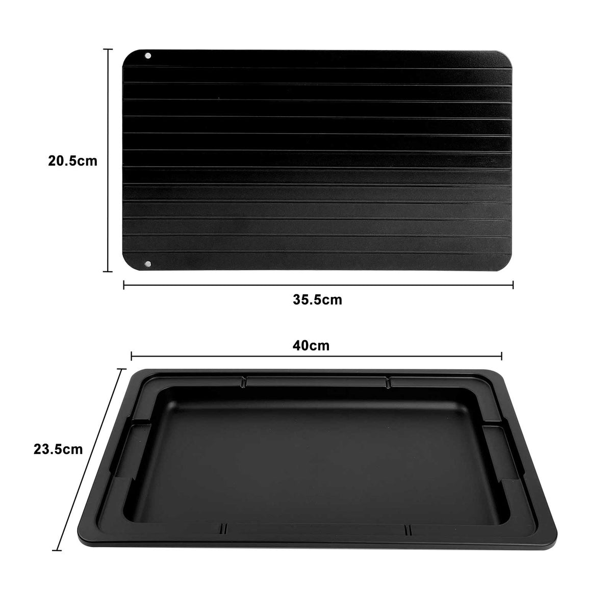 Aluminium Defrosting Tray with Drip Plate