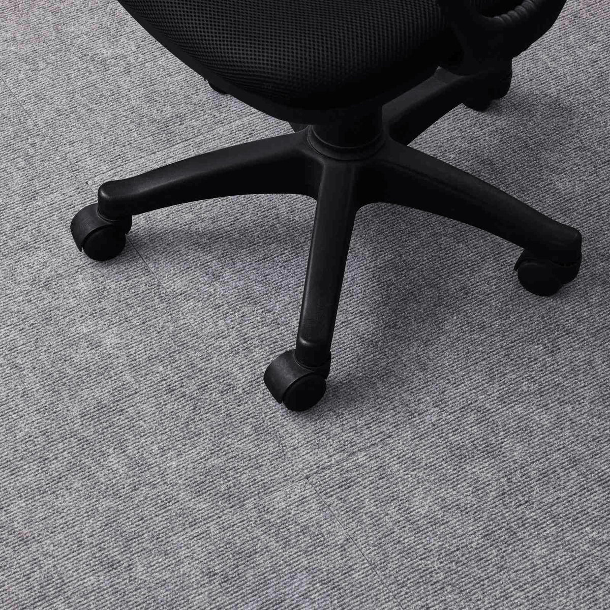 Self-Adhesive Carpet Tiles 50 x 50 cm - Grey, 10 Pack