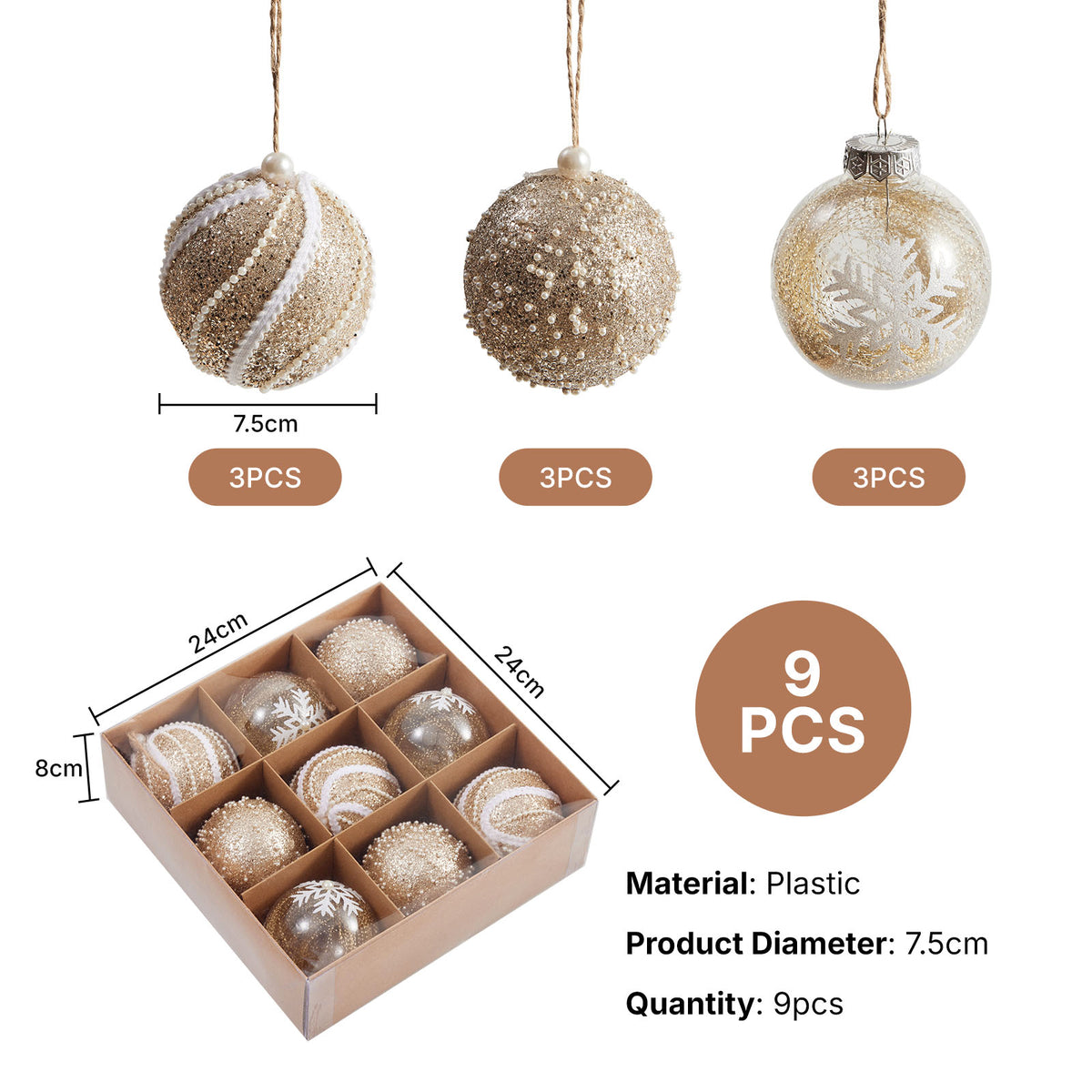 Christmas Holiday Tree Ornament Pack