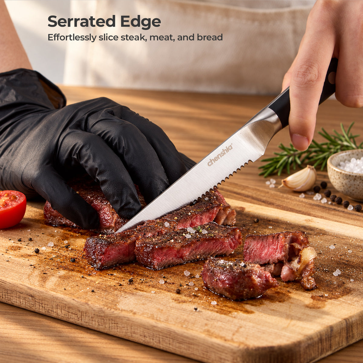 ABS Handle Steak Knife - Set of 4