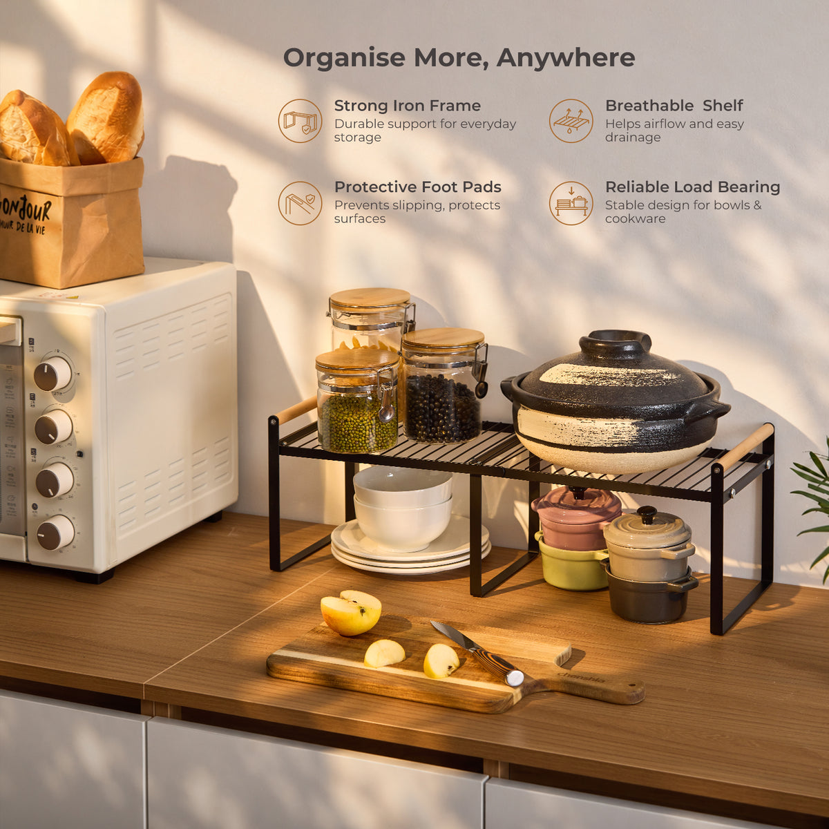 Expandable Kitchen Cabinet Shelf
