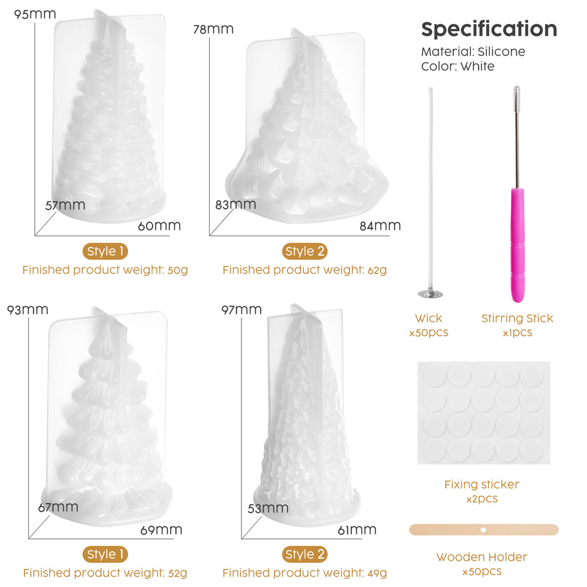 Christmas Tree Silicone Mould Kit