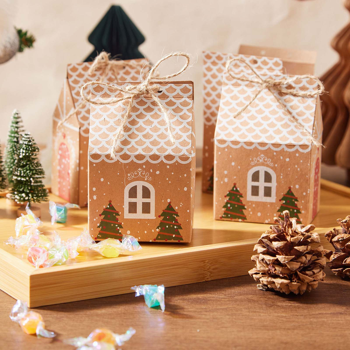 Christmas Kraft Gift Boxes