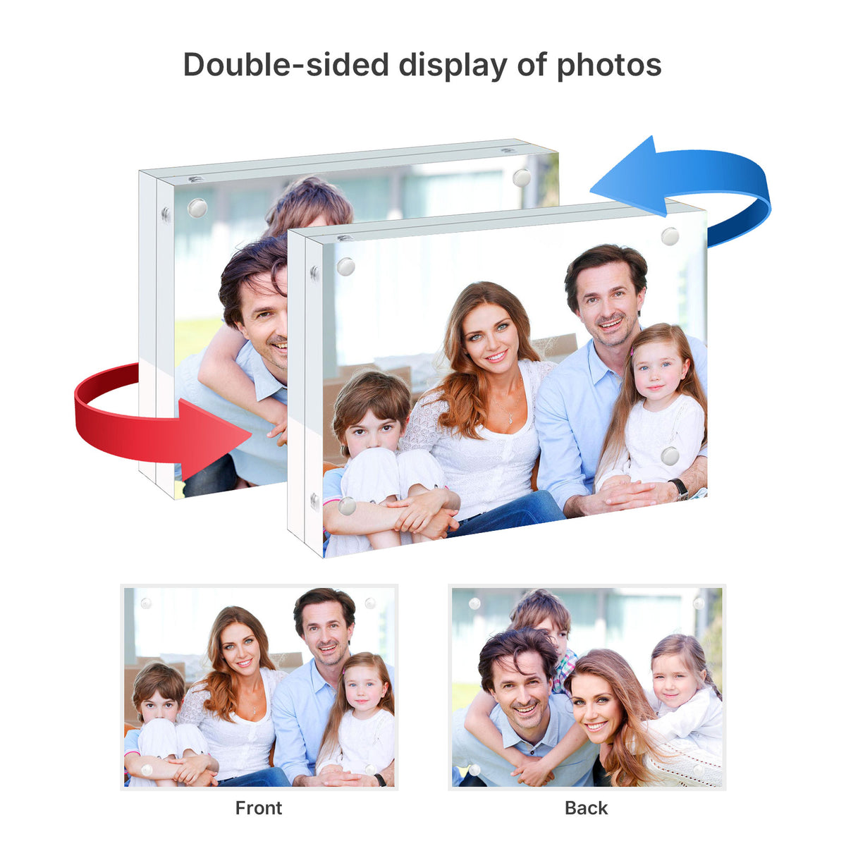 Magnetic Acrylic Photo Frame 10 x 15 cm - 2 Pack