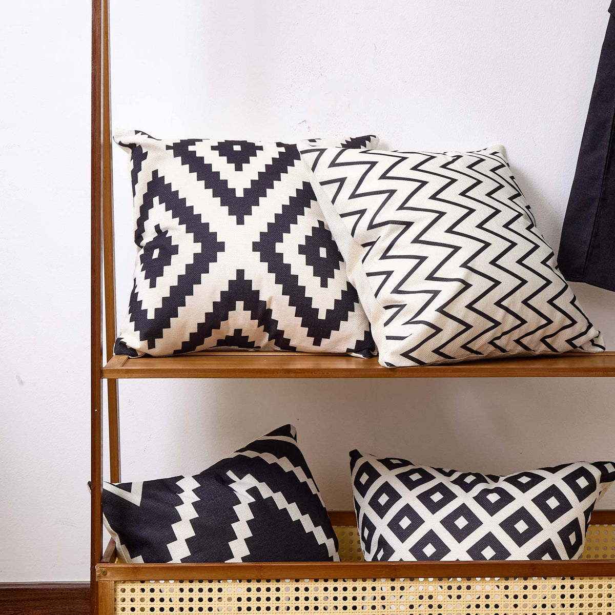 Linen Cotton Cushion Covers 45 x 45 cm - 4 Pack