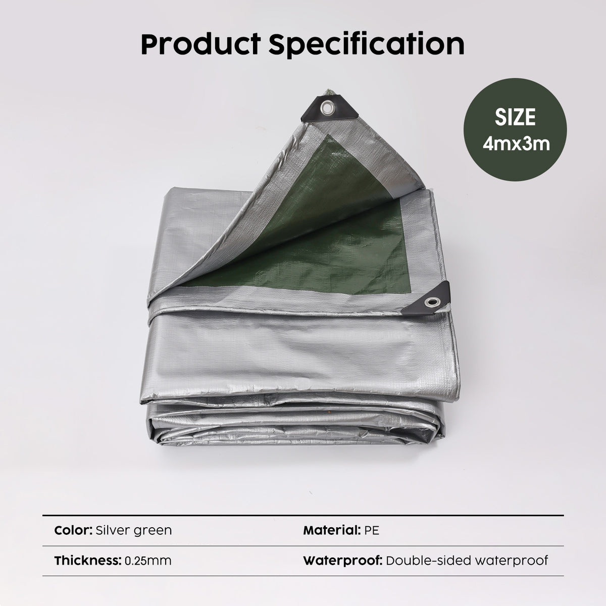 Outdoor Tarpaulin 4 x 3 m