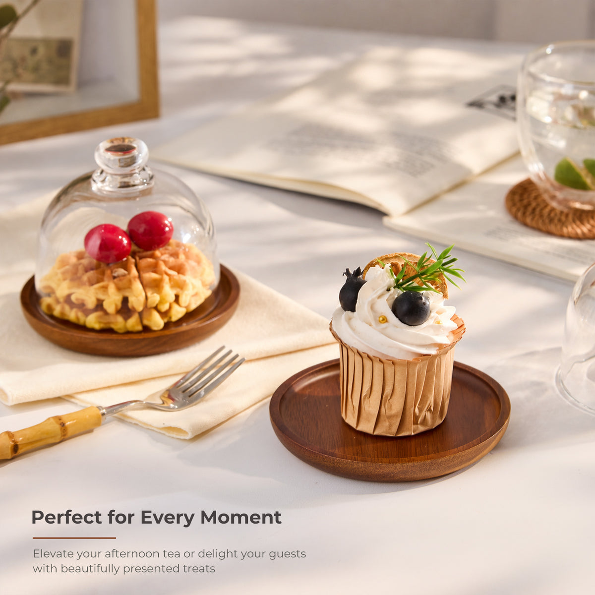 Mini Dessert Stand with Glass Dome
