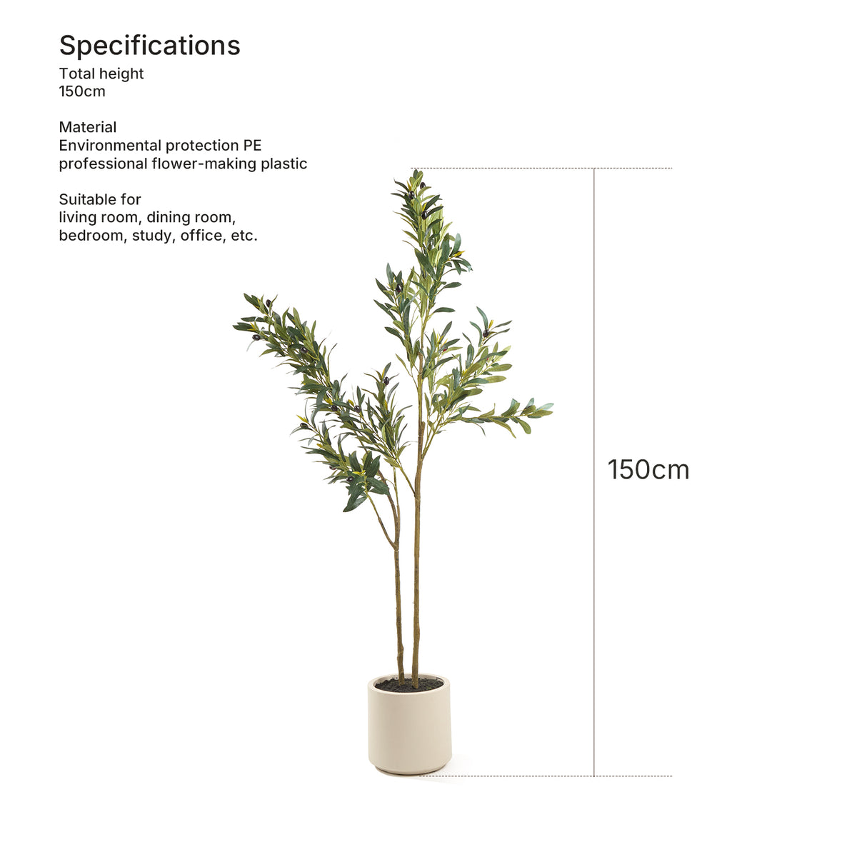 Artificial Olive Tree -  150 cm
