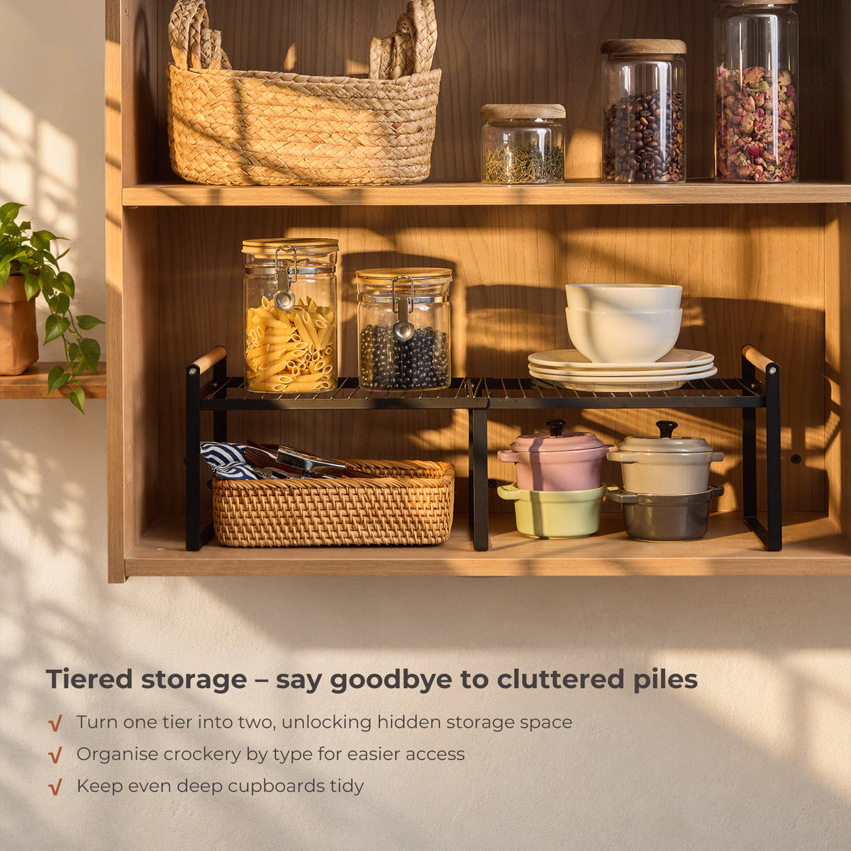 Expandable Kitchen Cabinet Shelf