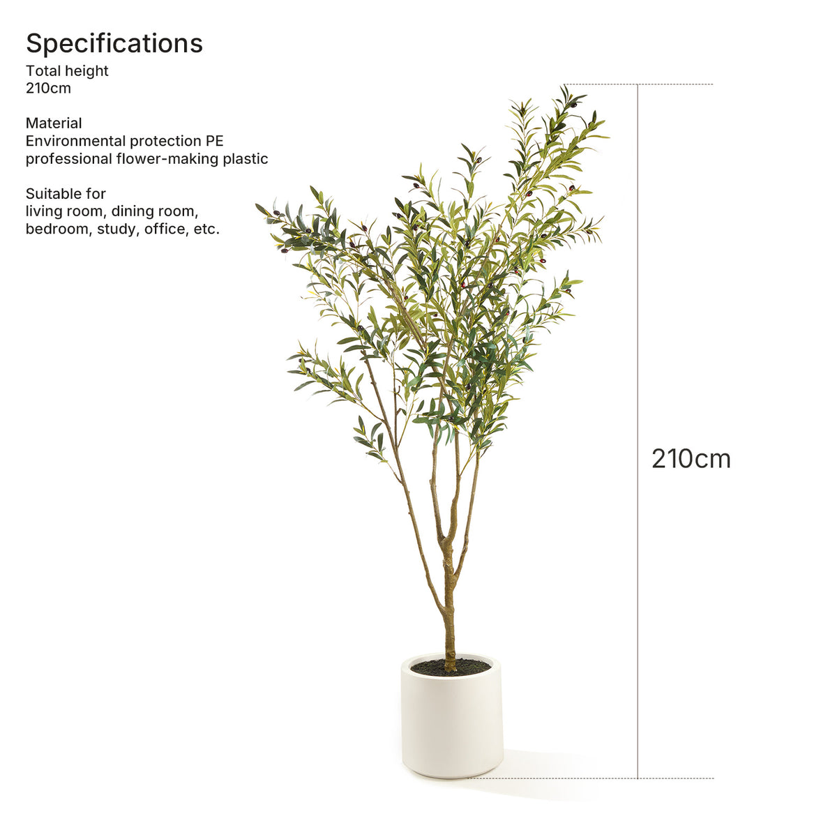 Artificial Olive Tree - 210cm