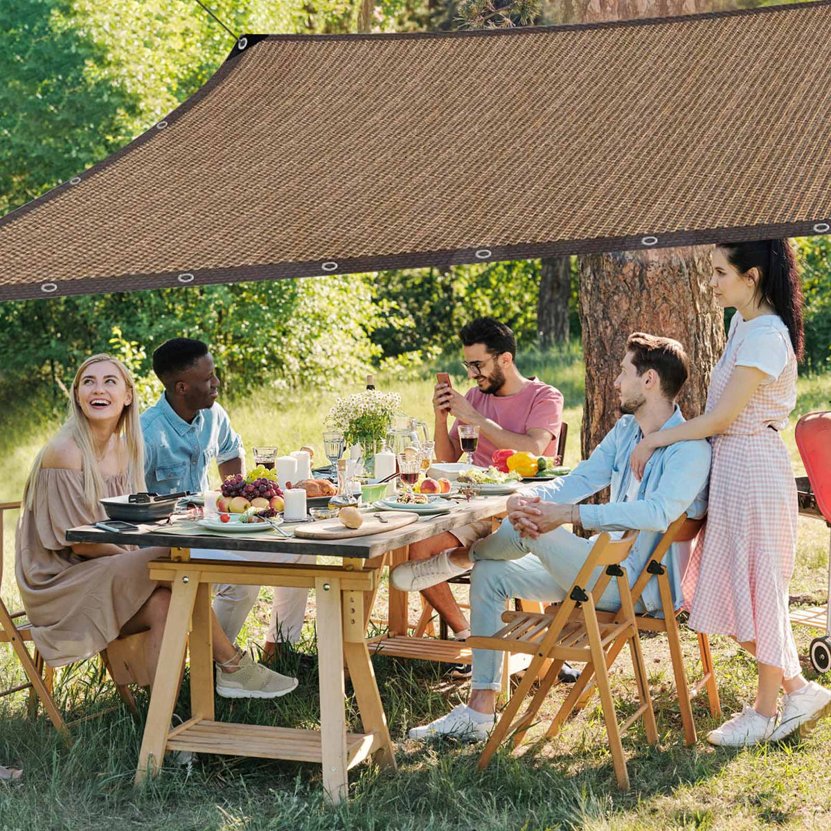 Garden Shade Cloth with Eyelets – 3m x 6m
