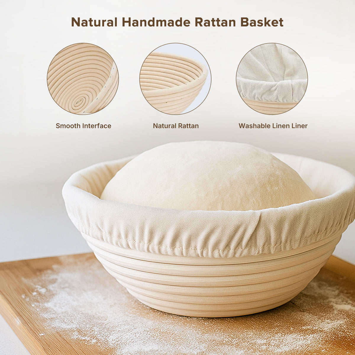 Rattan Sourdough Bread Baking Kit - 14 Piece