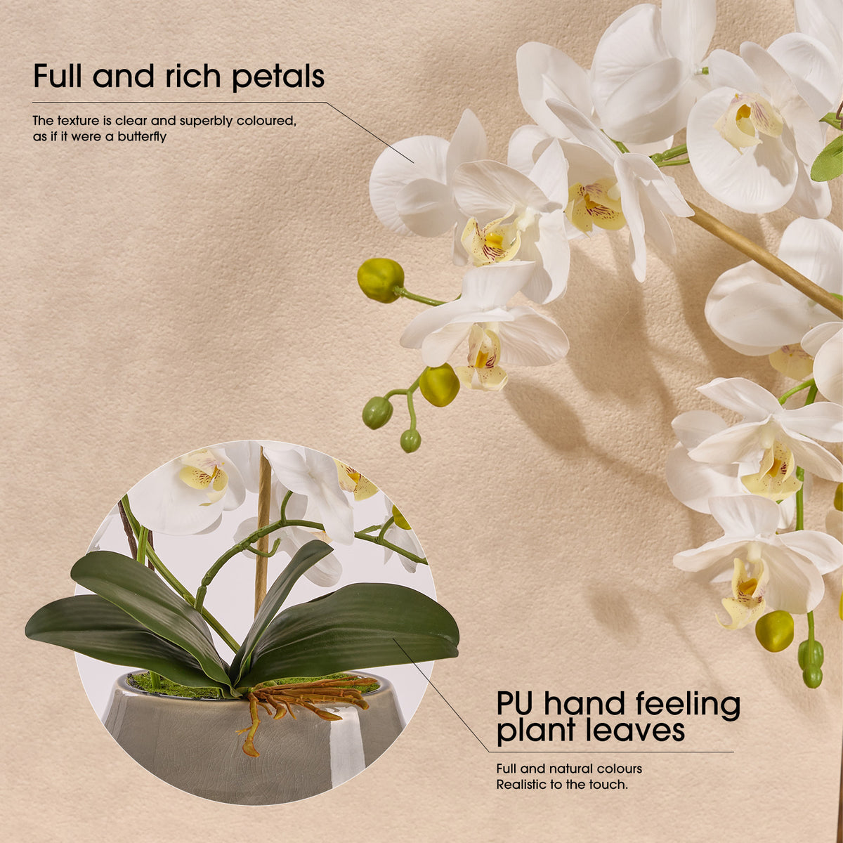 Artificial Orchid Plant in Pot
