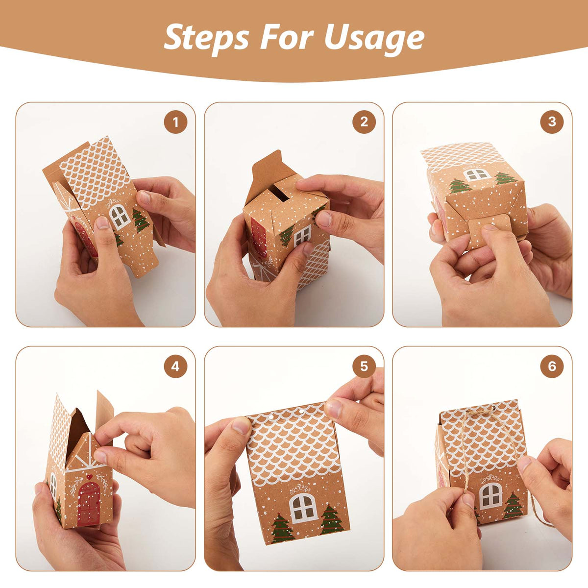 Christmas Kraft Gift Boxes
