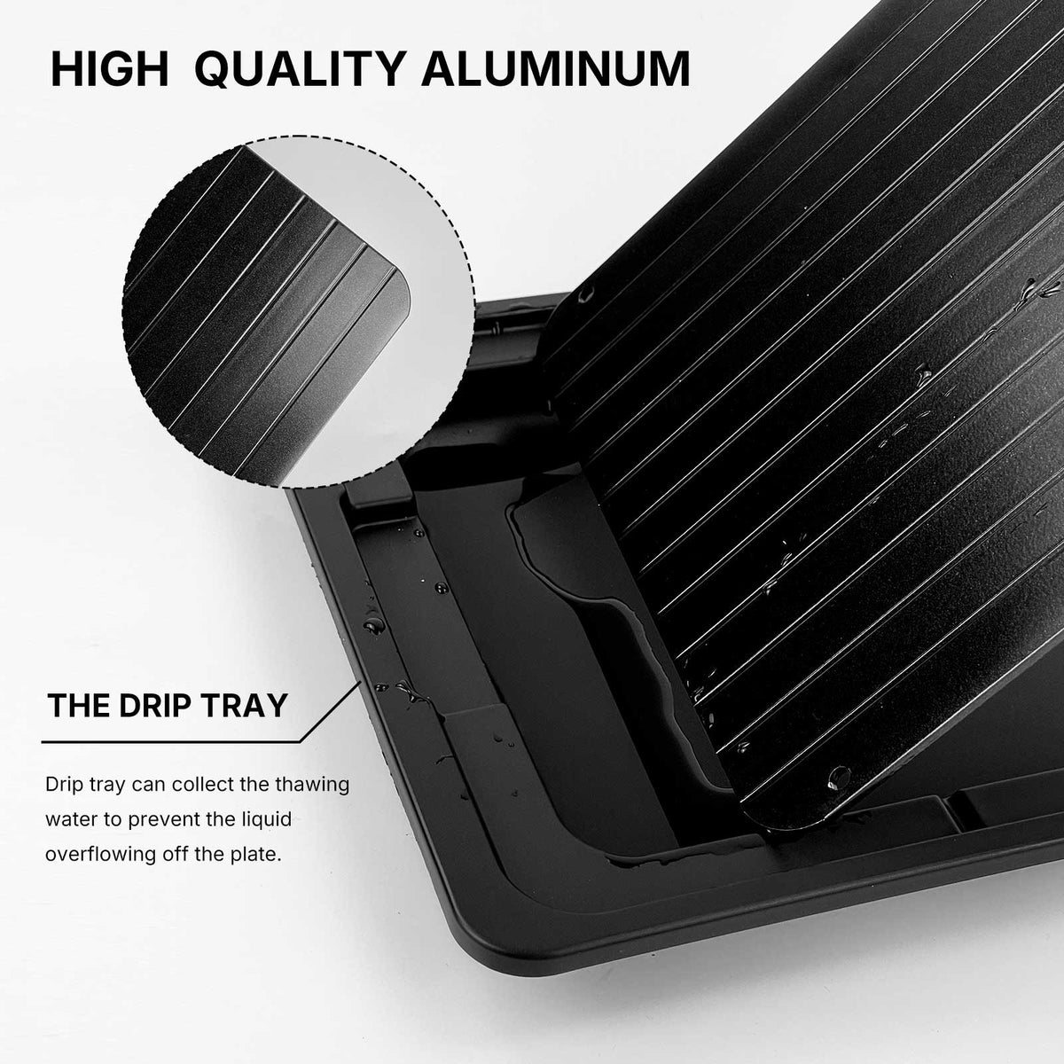 Aluminium Defrosting Tray with Drip Plate