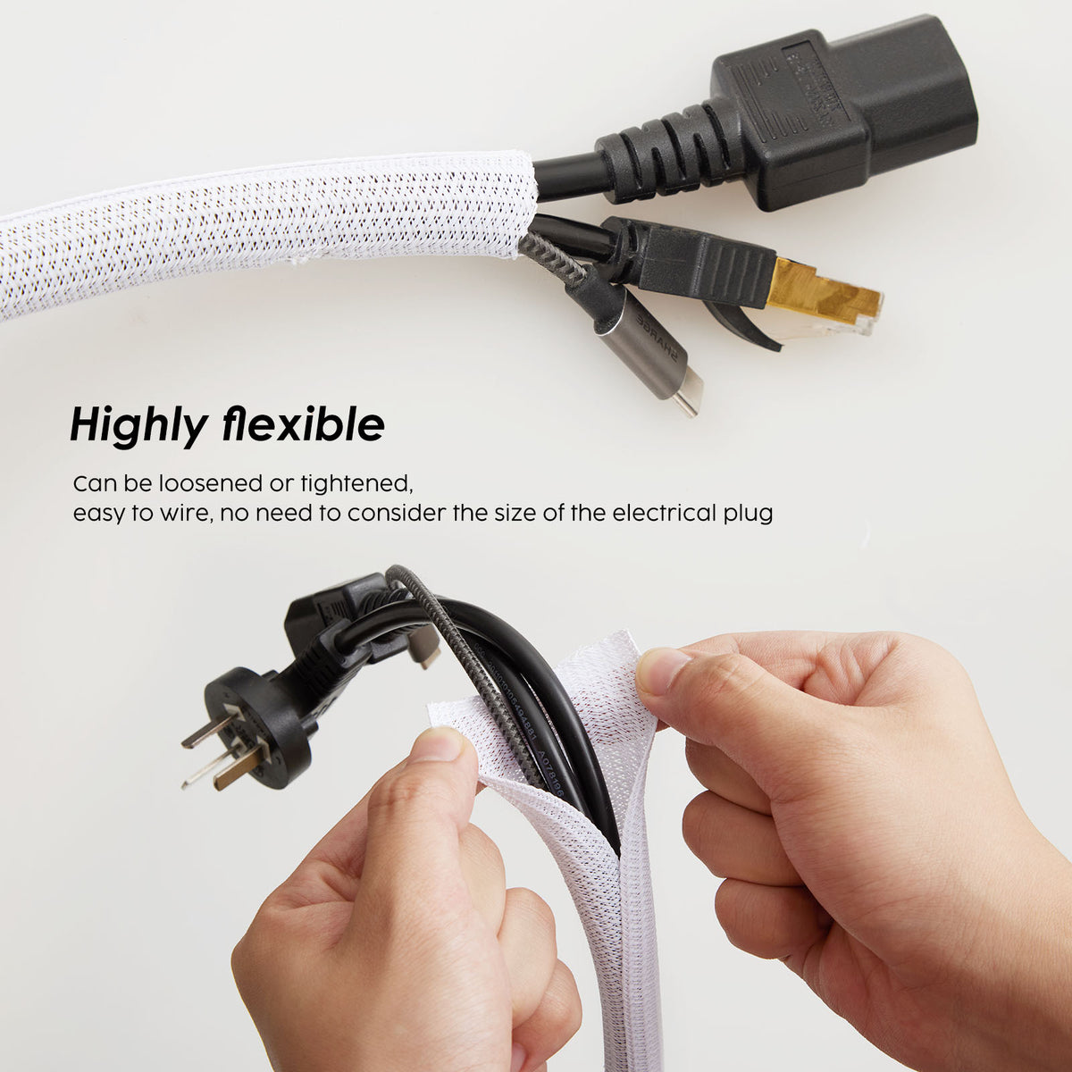 Self-Closing Split Cable Sleeve – 3 m