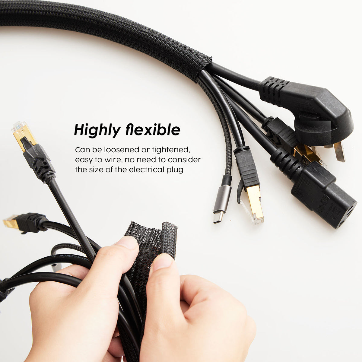 Self-Closing Split Cable Sleeve – 3 m