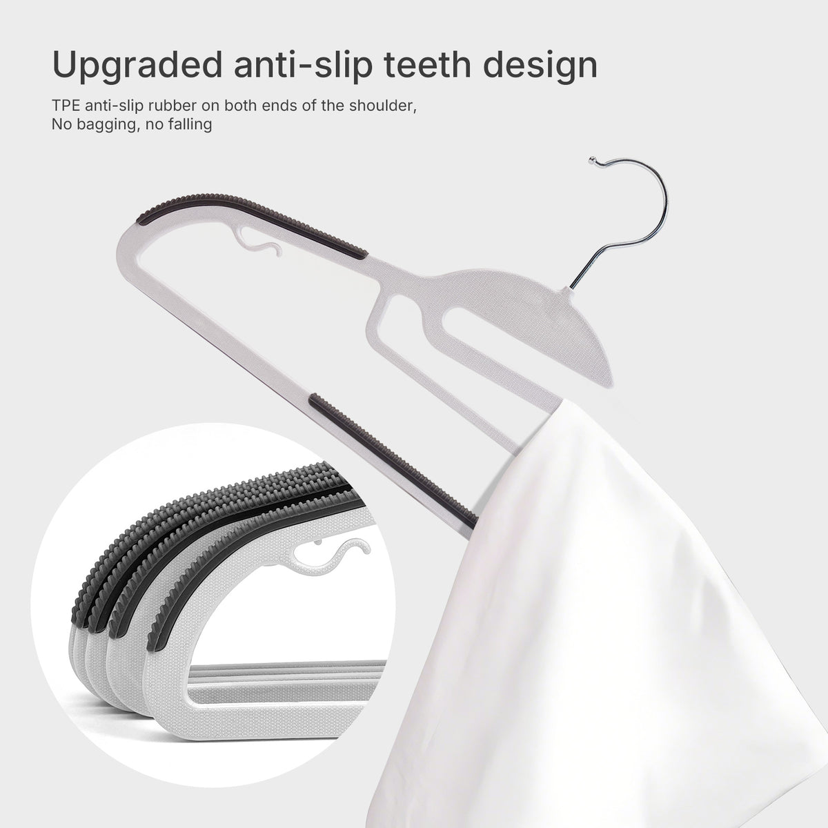 Non-Slip Clothes Hangers - 50 Pack