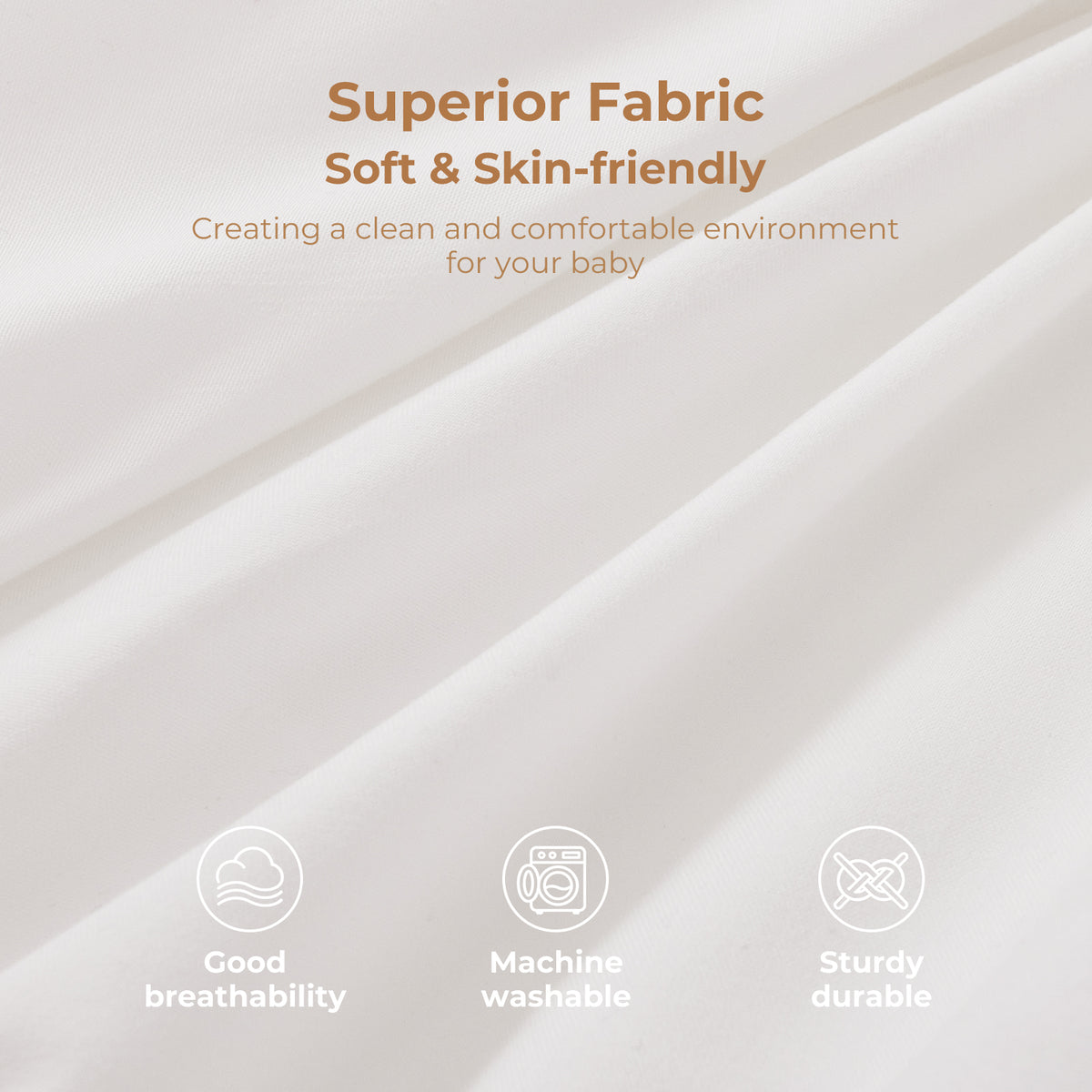 White Kids Double-Layer Bed Canopy Mosquito Net
