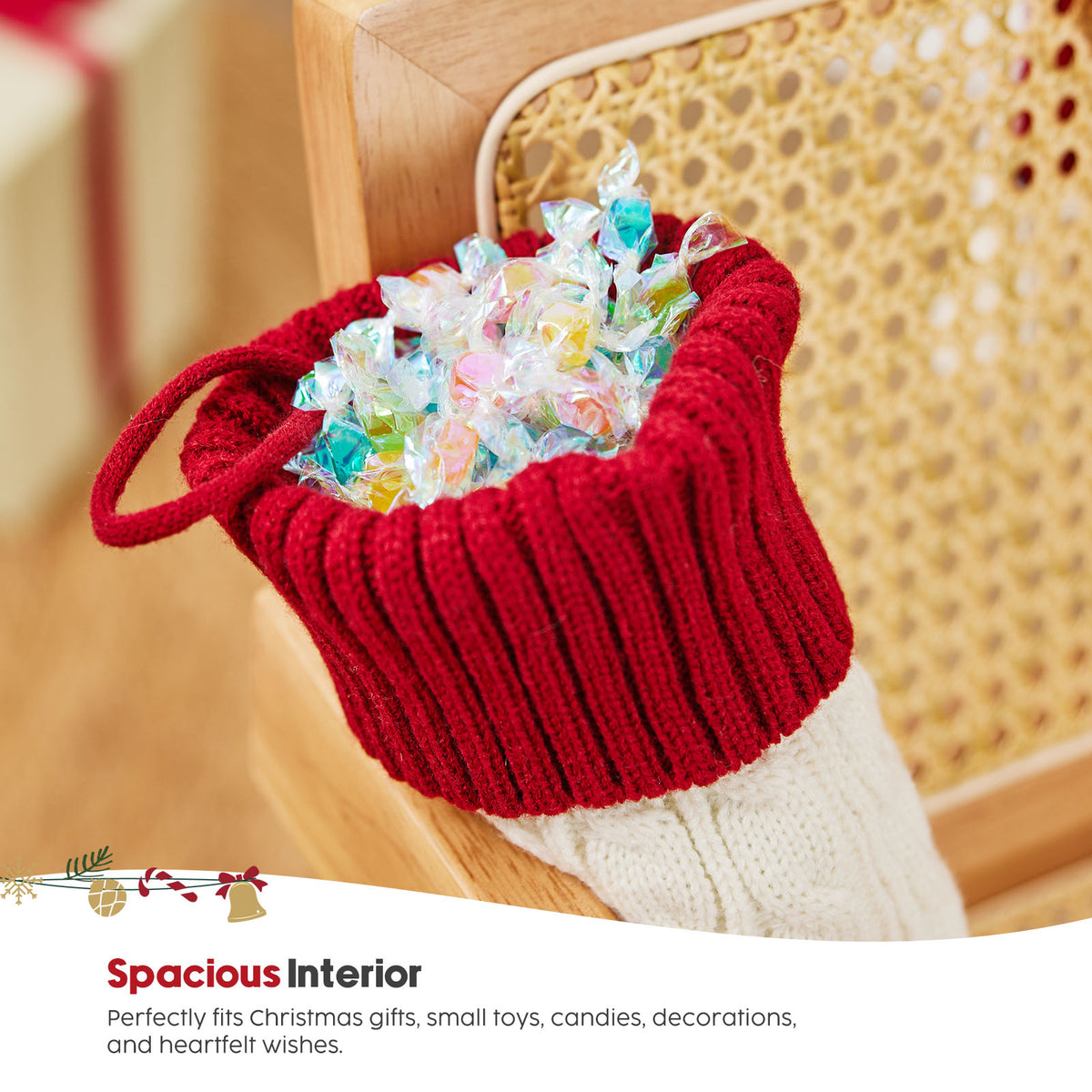 Red Knitted Christmas Stockings