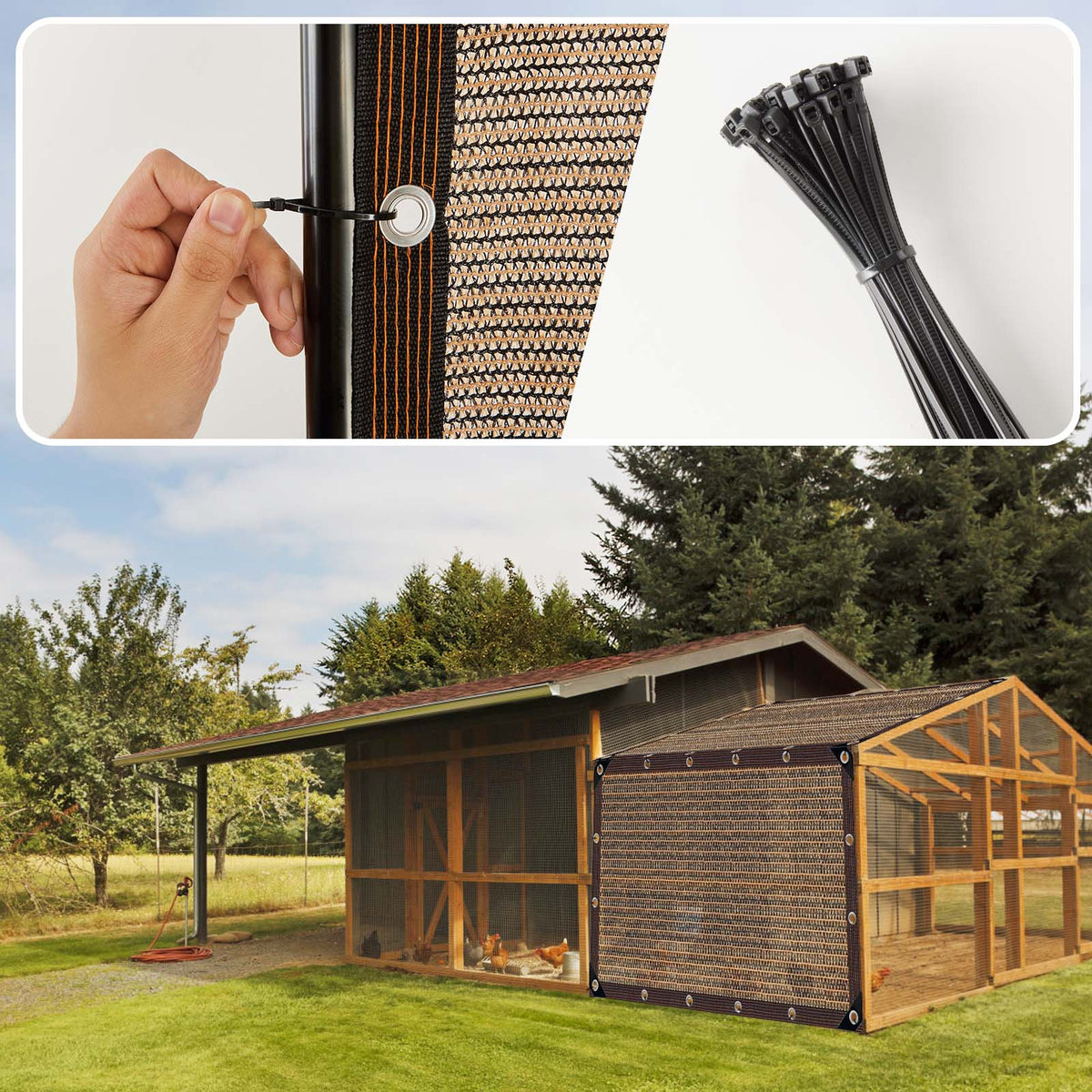 Garden Shade Cloth with Eyelets – 3m x 6m